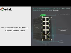 Bộ chuyển mạch Ethernet nhỏ gọn 10 cổng 10/100/1000T công nghiệp mini
