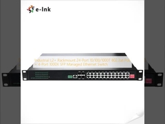 Công nghiệp L2 + Rackmount 24-Port 10/100/1000T 802.3at PoE + 4-Port 1000X SFP Managed Ethernet Switch