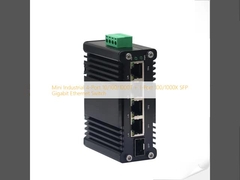 Mini Industrial 4-Port 10/100/1000T + 1-Port 100/1000X SFP Gigabit Ethernet Switch
