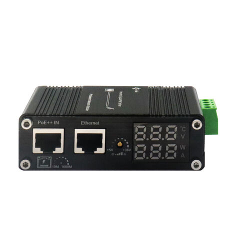 Latest company news about Bộ chia PoE++ E-link LNK-INS901-LED chuẩn 802.3bt công nghiệp: Cấp nguồn đáng tin cậy cho các thiết bị biên không hỗ trợ PoE