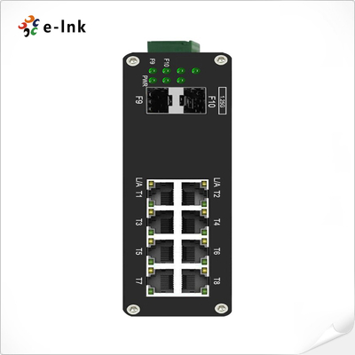 Managed Ethernet Switch Industrial 8 Port 10/100/1000T Gigabit đến 2-Port 1000X SFP Fiber