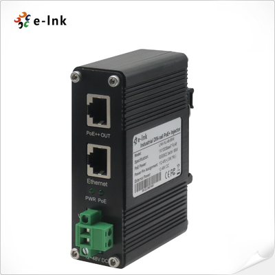 Nhập ứng viên đầu phun PoE bán buôn 95W 802.3bt 1000M Din Rail Gigabit Power Injector 48V DC Output