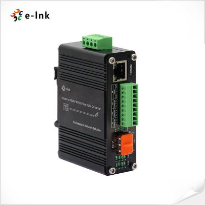 Bộ chuyển đổi truyền thông SFP Fiber Ethernet Mini Industrial 10/100Base-T với 1Ch RS232 / RS485 / RS422 hàng loạt