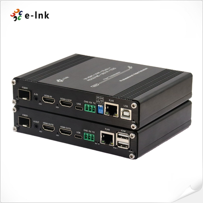 Bộ mở rộng KVM cáp quang HDMI 4K 60Hz với Ethernet 10/100M & RS232 / RS485 & IR