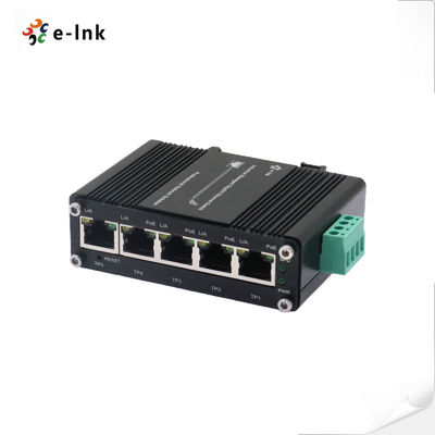 Bộ chuyển mạch Gigabit Ethernet Mini công nghiệp có quản lý 4 cổng 10/100/1000T 802.3at PoE 30W sang 1 cổng 10/100/1000T Uplink