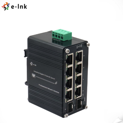 Bộ chuyển mạch Ethernet SFP 8 cổng 10/100/1000T + 2 cổng 100/1000X được quản lý công nghiệp mini