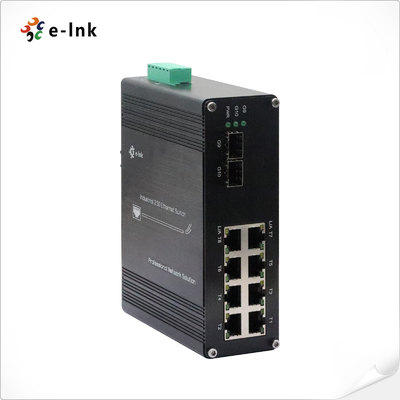 Công nghiệp 8-port 10/100/1000M/2.5G BASE-TX + 2-port 1.25G/2.5G/10G SFP+ BASE-FX Ethernet Switch