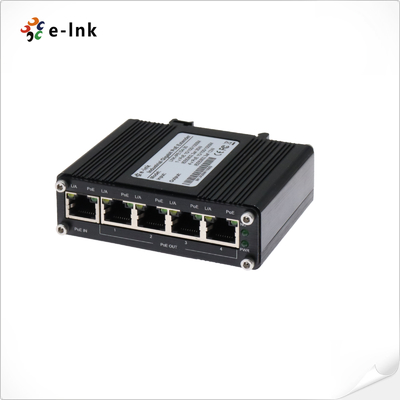 Công nghiệp 1-Port 802.3at PoE + đến 4-Port 802.3af / tại Gigabit PoE Extender