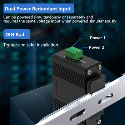 Chuyển đổi phương tiện truyền thông Ethernet SFP SFP với 1Ch RS232/RS485/RS422
