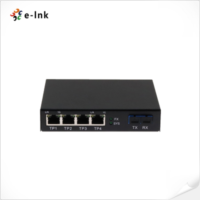 Chuyển đổi sợi màn hình LED với cổng sợi SC 1x10G + 4 cổng Ethernet RJ45 10/100/1000M