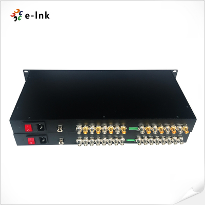 1U Rack-Mountable 8-Channel SD/HD/3G-SDI trên Single Fiber CWDM Uncompressed Extender