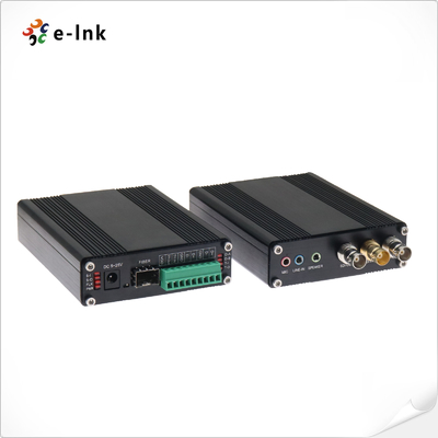 1Ch Bi-directional 3G-SDI với Loop-out + 1Ch Tally + 2Ch Bi-directional RS485 hoặc RS422 + 2Ch Stereo Audio + 1Ch Microphone over Fiber Converter
