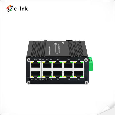 Mini Industrial 8-Port 10/100/1000T 802.3at PoE + 2-Port 10/100/1000T Compact Ethernet Switch