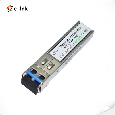 Bộ thu phát quang SFP video kỹ thuật số 3G-SDI CWDM 1270 ~ 1610nm (MSA) 40km