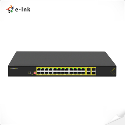 Bộ chuyển mạch PoE L2+ gắn rack 24 cổng 10/100/1000T 802.3at + 4 cổng 1000X SFP