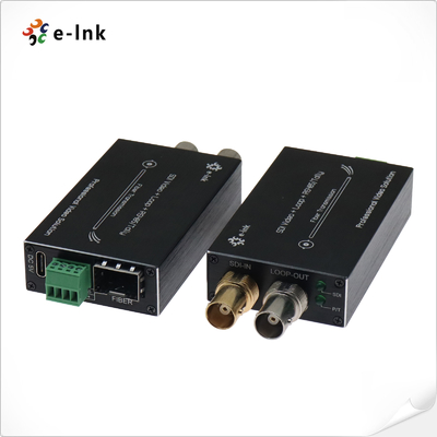 Chuyển đổi sợi 3G-SDI kiểu mini với Tally & Reverse RS485
