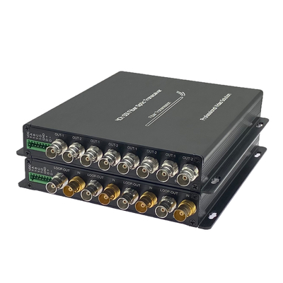 Chuyển đổi sợi sợi 4 kênh 3G-SDI với RS485 & Tally
