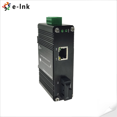 Bộ chuyển đổi phương tiện truyền thông PoE++ Mini Industrial 100BASE-FX đến 10/100BASE-T 60W