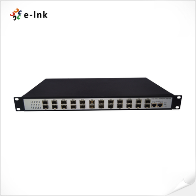 Bộ chuyển mạch 24 cổng 100Base-FX SFP không quản lý + 2 cổng 10/100/1000-TX