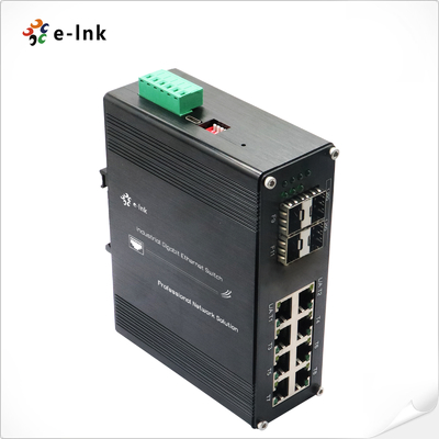 Bộ chuyển mạch Ethernet được quản lý SFP L2+ 8 cổng 10/100/1000T + 4 cổng 1000X SFP công nghiệp