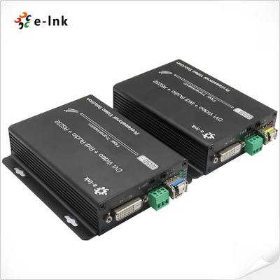 DVI + 1Ch Bi-Directional Stereo Audio + 1Ch RS232 qua Fiber Optic Extender