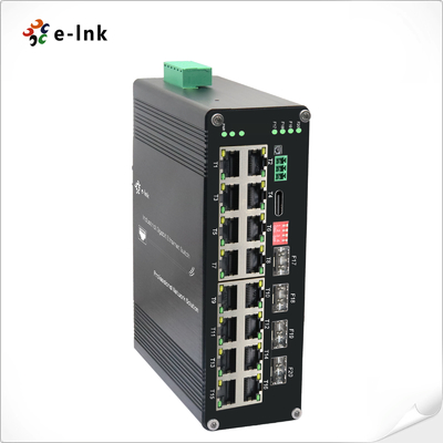 Bộ chuyển mạch Ethernet được quản lý SFP L2+ 16 cổng 10/100/1000T + 4 cổng 1000X SFP công nghiệp