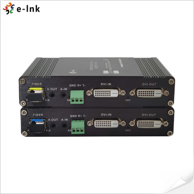 Bộ mở rộng cáp quang 1Ch 1080P Bidi DVI + 1Ch Bidi RS232 + 1Ch Bidi Âm thanh nổi + GPIO