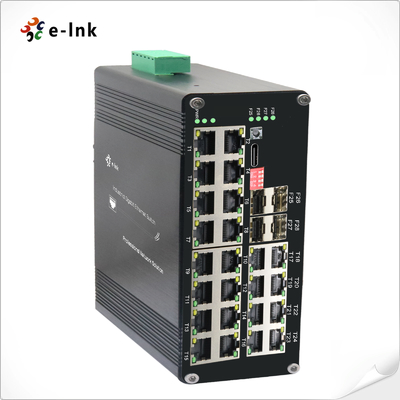 Bộ chuyển mạch Ethernet được quản lý SFP L2+ 24 cổng 10/100/1000T + 4 cổng 1000X SFP công nghiệp
