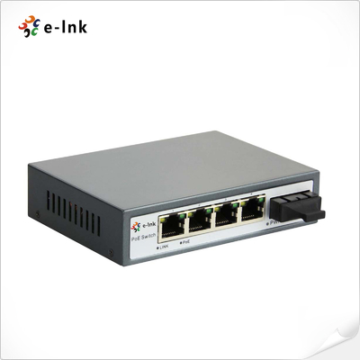 5 cổng 10/100M PoE chuyển đổi với 1x 60W cổng PoE công suất cao & 1x SC Fiber Uplink