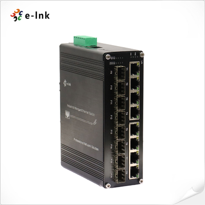 Bộ chuyển mạch Ethernet công nghiệp L2+ 8 cổng 10/100/1000T + 8 cổng 1000X SFP có quản lý