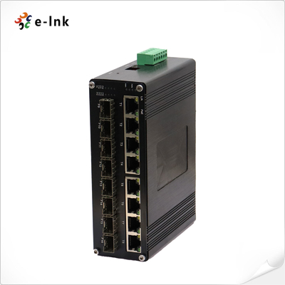 Bộ chuyển mạch Ethernet công nghiệp L2+ 8 cổng 10/100/1000T 802.3at PoE + 8 cổng 1000X SFP có quản lý