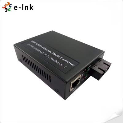 1-Port 1000BASE-SFP đến 2-Port 10/100/1000BASE-T 802.3at PoE Media Converter
