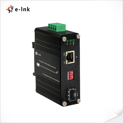 Bộ chuyển đổi phương tiện truyền thông Mini Industrial 10G/5G/2.5G/1G/100M 802.3at đến 10GBASE-X SFP+