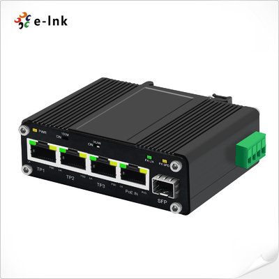 Bộ chuyển mạch Mini Industrial 3 cổng 10/100/1000T + 1 cổng 100/1000X SFP PD với Chức năng Chia PoE