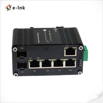 quality Công nghiệp PoE Powered 5 cổng 10/100/1000T + 2 cổng 100/1000X SFP Ethernet Switch với PoE Passthrough factory