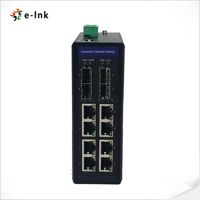 Bộ chuyển mạch Ethernet được quản lý 8 cổng 10/100/1000T 802.3at PoE + 4 cổng 100/1000X SFP công nghiệp