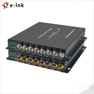 Chuyển đổi sợi sợi 4 kênh 3G-SDI với RS485 & Tally
