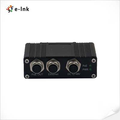 EN50155 Industrial 10/100/1000M/2.5G/5G/10G 90W PoE Injector with M12 connector