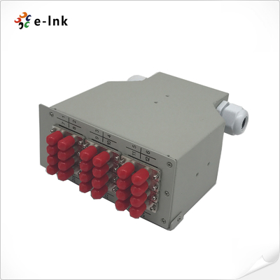 Bảng vá sợi quang gắn DIN-rail 12ST Duplex với 2x lối vào phía sau (đầu nối cáp PG 11)