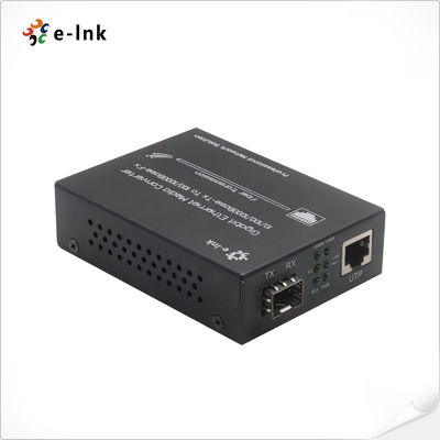 Chuyển đổi phương tiện truyền thông 10/100/1000M Gigabit Ethernet ((với nguồn điện bên ngoài) khe cắm SFP