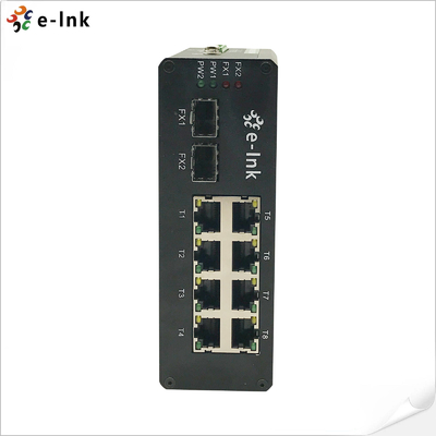 Industrial 8-Port Gigabit Switch - 2x SFP -40°C to 80°C DIN-Rail