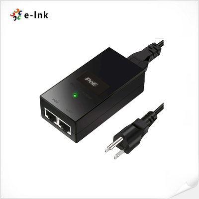 10/100/1000Mbps 24V 24W POE Injector với dây điện