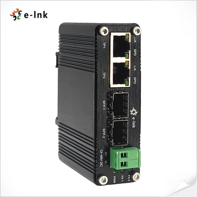 Bộ chuyển mạch Ethernet SFP 2 cổng 10/100/1000Base-T + 2 cổng 100/1000Base-X công nghiệp mini