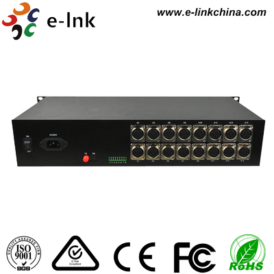 Bộ ghép kênh sợi âm thanh phát sóng 1 ~ 16 XLR
