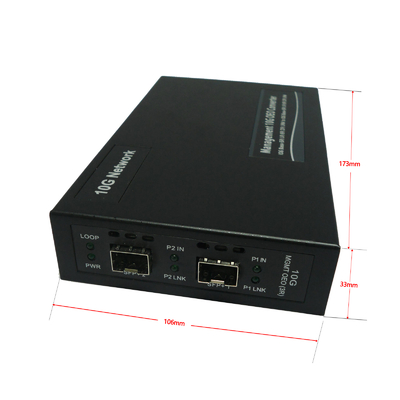 Bộ chuyển đổi quang điện 10G độc lập Web-Smart (Bộ lặp 3R)