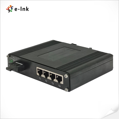 Bộ chuyển mạch Ethernet công nghiệp 4 cổng 10/100/1000T 802.3bt PoE + 1 cổng 100/1000BASE-X với SFP, SC, FC, ST Tùy chọn