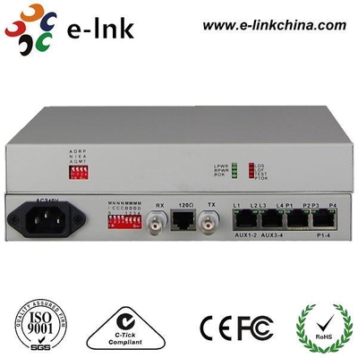Bộ chuyển đổi/Mux điện thoại 4 kênh thoại (FXS/FXO) qua E1