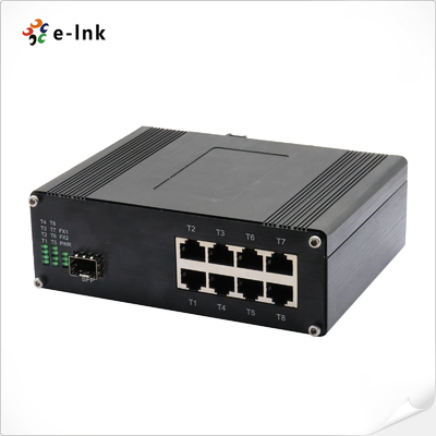 Công nghiệp 8-Port 10/100/1000T 802.3at PoE + 1-Port 100/1000Base-X Ethernet Switch