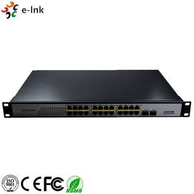 Bộ chuyển mạch Ethernet sang đồng 10/100/1000Mbps PoE-PSE: 2 SFP + 24 PoE