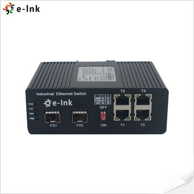 Công nghiệp 4 cổng 10/100/1000BASE-T + 2 cổng 1000BASE-SFP 250m PoE Switch